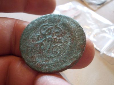 Лот: 14567254. Фото: 1. Редкие 2 копейки 1764 года в чистку... Россия до 1917 года