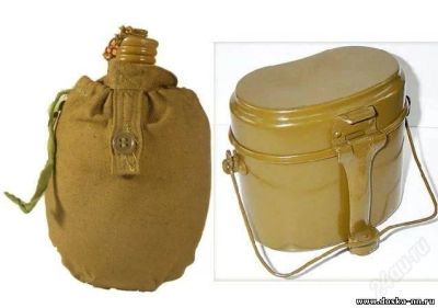 Лот: 1598181. Фото: 1. Котелок + Фляжка + Чехол. Туристическая, походная мебель