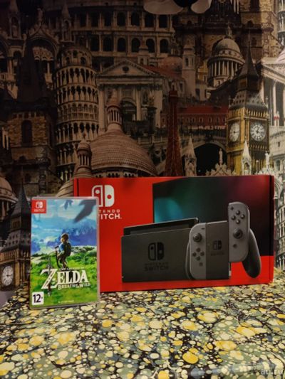 Лот: 18563299. Фото: 1. Nintendo Switch + Zelda. Игровые приставки, консоли