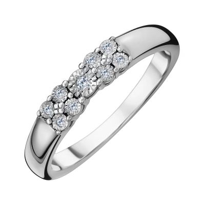 Лот: 23824311. Фото: 1. Золотое кольцо с бриллиантами... Кольца, перстни