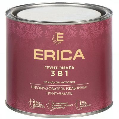 Лот: 24088211. Фото: 1. Грунт-эмаль Erica, по ржавчине... Краски, лаки, растворитель