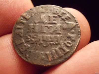 Лот: 12801537. Фото: 1. R-! Очень редкая Денга 1704 года... Россия до 1917 года