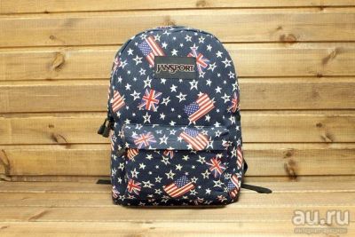 Лот: 9645714. Фото: 1. Текстильный рюкзак Jansport «Флаги... Рюкзаки