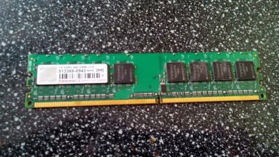 Лот: 5942833. Фото: 1. Transcend DDR2 1Gb. Оперативная память