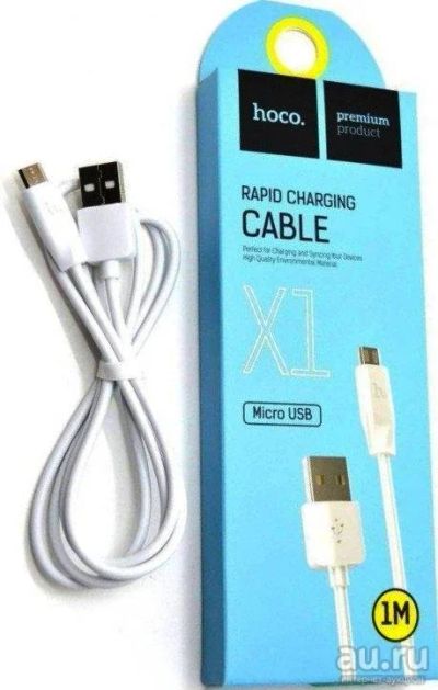 Лот: 16997841. Фото: 1. Дата кабель Hoco X1 (micro USB... Дата-кабели, переходники