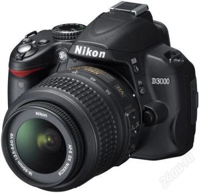 Лот: 2670549. Фото: 1. Nikon d3000 18-55 VR Kit. Цифровые зеркальные
