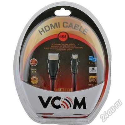 Лот: 5658756. Фото: 1. Кабель HDMI-microHDMI 1.8м VCOM... Шлейфы, кабели, переходники