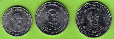 Лот: 7330768. Фото: 1. Бангладеш.Набор монет 2010 - 2012... Наборы монет