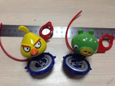 Лот: 5674392. Фото: 1. Две юлы заводные angry birds новые. Другое (игрушки)