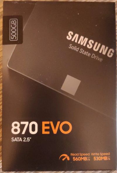 Лот: 18998597. Фото: 1. SSD Samsung 870 EVO 500GB. SSD-накопители