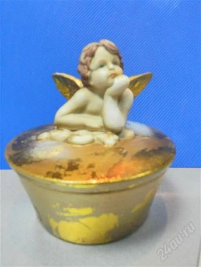 Лот: 2242457. Фото: 1. Шкатулка для драгоценностей.Ангелок... Другое (ювелирные изделия, бижутерия, часы)