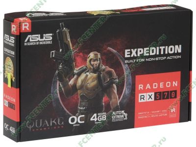 Лот: 10918855. Фото: 1. 4Gb ASUS AMD Radeon RX 570 Expedition... Видеокарты