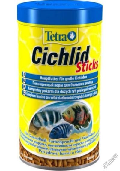 Лот: 7248003. Фото: 1. Корм Tetra Cichlid Sticks для... Корма