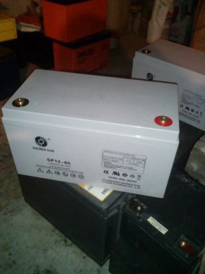 Лот: 13785365. Фото: 1. AGM аккумулятор 12В, 65 Ач для... Аккумуляторы