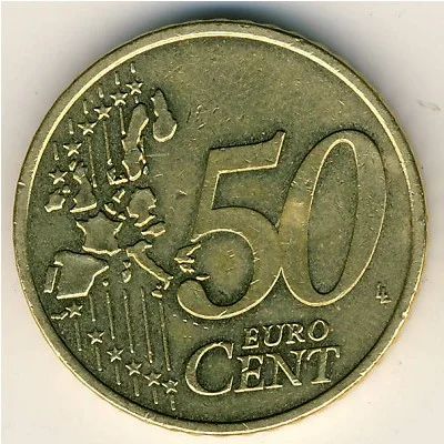 Лот: 5272062. Фото: 1. 50 евро цент. Германия и Австрия
