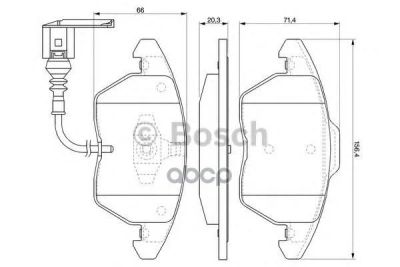 Лот: 14078488. Фото: 1. Колодки тормозные дисковые Bosch... Другое (автозапчасти)