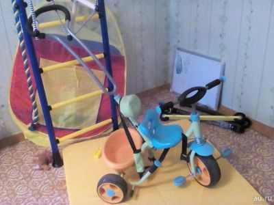Лот: 9154002. Фото: 1. велосипед детский с ручкой. Красноярск