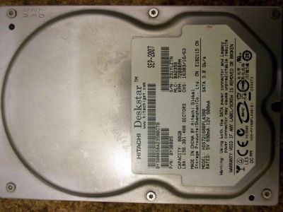 Лот: 10852306. Фото: 1. HDD Hitachi 80 гб. Реально после... Жёсткие диски (HDD)