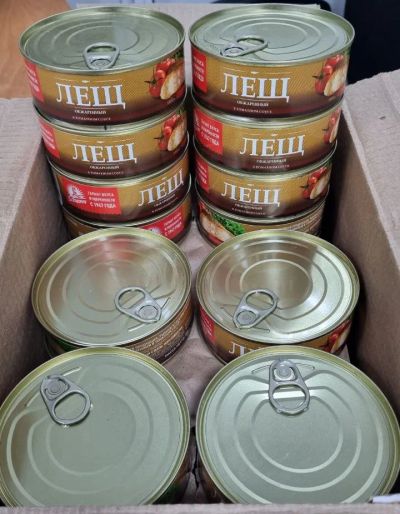 Лот: 23426145. Фото: 1. Лещ кусок обжар. в т/с с/кл 0... Икра, рыба, морепродукты