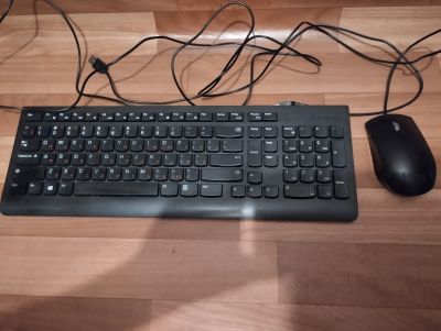 Лот: 21128459. Фото: 1. Клавиатура и мышь Lenovo. Клавиатуры и мыши