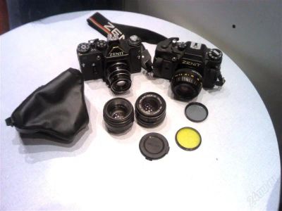 Лот: 1284019. Фото: 1. Zenit 122 + Helios 44m-6 + Helios... Плёночные зеркальные