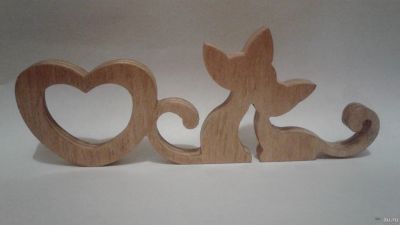 Лот: 15336716. Фото: 1. Влюбленные коты с сердцем, сувенир... Фигурки, статуэтки