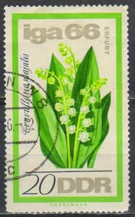 Лот: 21521141. Фото: 1. 1966. ГДР. Цветы - Международная... Марки