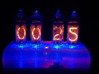Лот: 15838964. Фото: 1. Часы на ГРИ ИН-14 и Arduino nano... Часы настенные, настольные
