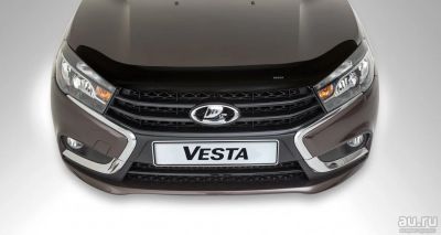 Лот: 15565144. Фото: 1. Спойлер капота мухобойка Lada... Детали тюнинга