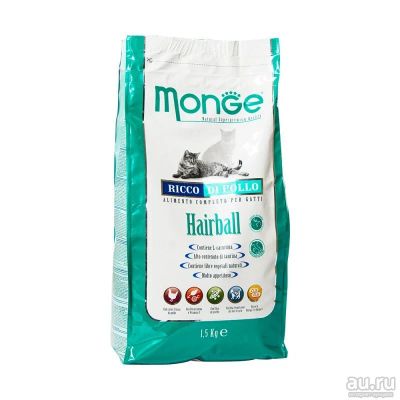 Лот: 10399209. Фото: 1. Корм Monge Hairball Для Кошек... Корма