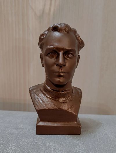 Лот: 25259112. Фото: 1. Бюст Герман Титов, силумин СССР. Предметы интерьера и быта