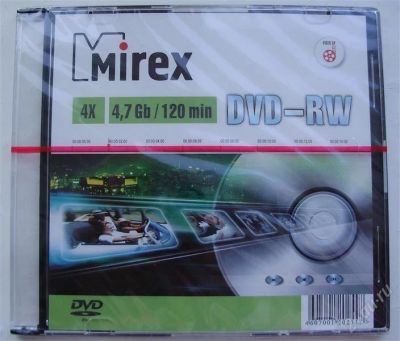 Лот: 2495756. Фото: 1. Диски DVD-RW slim case 9 шт. CD, DVD, BluRay