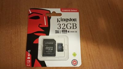 Лот: 14916593. Фото: 1. Карта памяти KingSton Canvas Select... Карты памяти