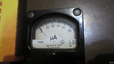 Лот: 2193733. Фото: 1. Миллиамперметр 0-50 мА. М4206... Головки измерительные, индикаторы