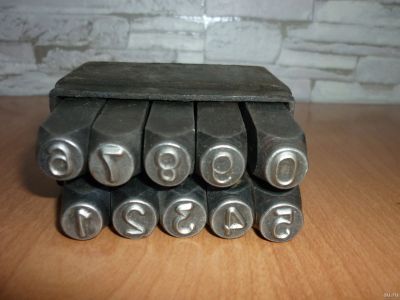 Лот: 13204525. Фото: 1. Набор цифр №8. Керны для набивки... Наборы инструмента