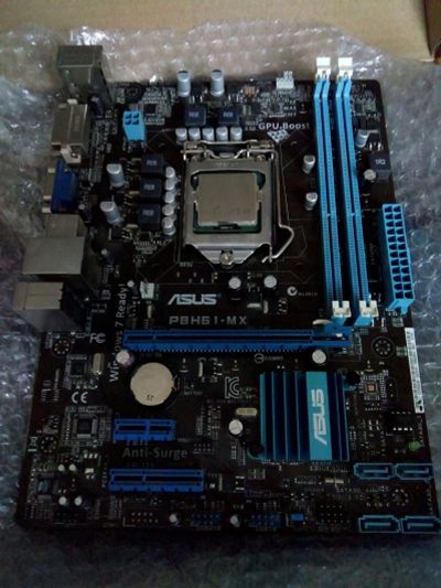 Лот: 12961406. Фото: 1. Мат. плата ASUS p8h61 || Pentium... Материнские платы