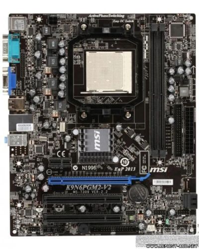 Лот: 16832251. Фото: 1. MSI K9N6PGM2-V2 (TDP до 95вт... Материнские платы