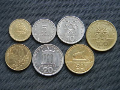 Лот: 5966178. Фото: 1. Монеты Греции. 1, 5, 10, 20, 50... Европа