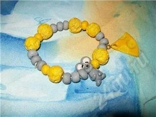 Лот: 292935. Фото: 1. Браслетик ручной работы из пластики... Браслеты