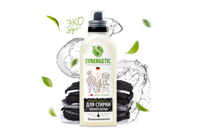 Лот: 23950788. Фото: 1. Гель для чёрного белья SYNERGETIC... Бытовая химия