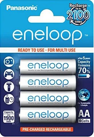 Лот: 8069374. Фото: 1. Аккумуляторы АА Panasonic Eneloop... Батарейки, аккумуляторы, элементы питания
