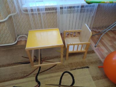 Лот: 12047050. Фото: 1. Детский стул и стол. Столики, стулья, парты