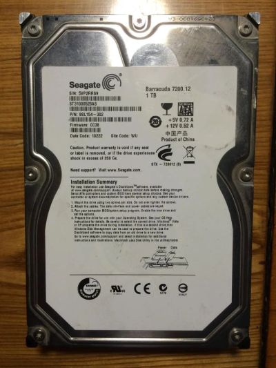 Лот: 7544636. Фото: 1. Жесткий диск Seagate barracuda... Жёсткие диски (HDD)
