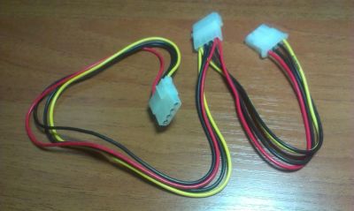 Лот: 3741292. Фото: 1. Провод питания Molex 4pin(M) папа... Шлейфы, кабели, переходники
