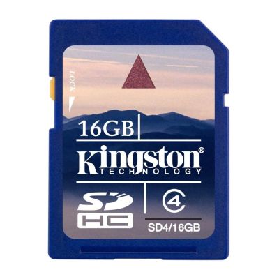 Лот: 4478138. Фото: 1. Карта памяти SD HC 16 GB Kingston... Карты памяти