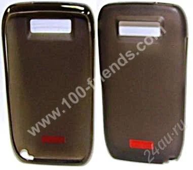 Лот: 1763387. Фото: 1. Кейс Nokia E71 (силикон) (черный... Чехлы, бамперы