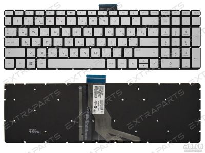 Лот: 15962861. Фото: 1. Клавиатура HP Pavilion 15-cc серебро... Клавиатуры для ноутбуков
