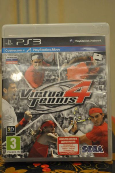 Лот: 4629344. Фото: 1. Virtua Tennis 4 PS3 PS Move. Игры для консолей