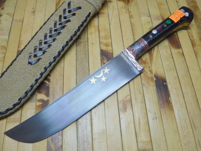 Лот: 6881889. Фото: 1. Узбекский пчак Уз205. ШХ-15, оргстекло... Ножи, топоры