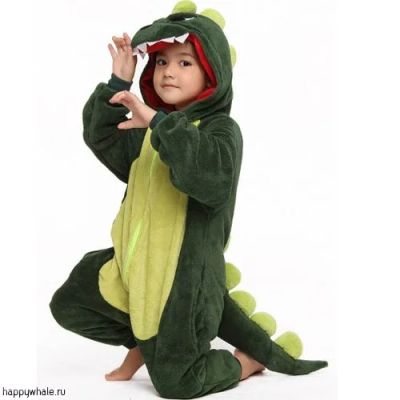 Лот: 11858520. Фото: 1. Кигуруми для детей "Дракон / Крокодил... Детские карнавальные, праздничные костюмы